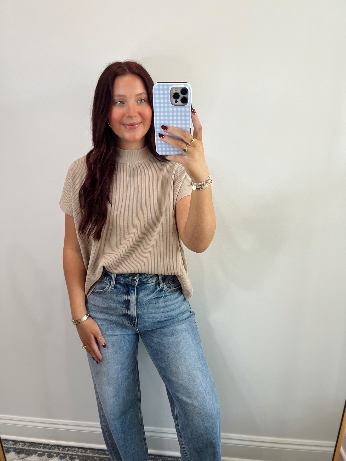 Knit Ribbed Sweater | Mocha