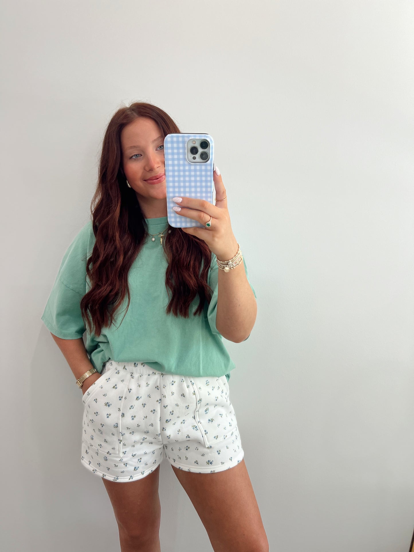 Floral Knit Shorts