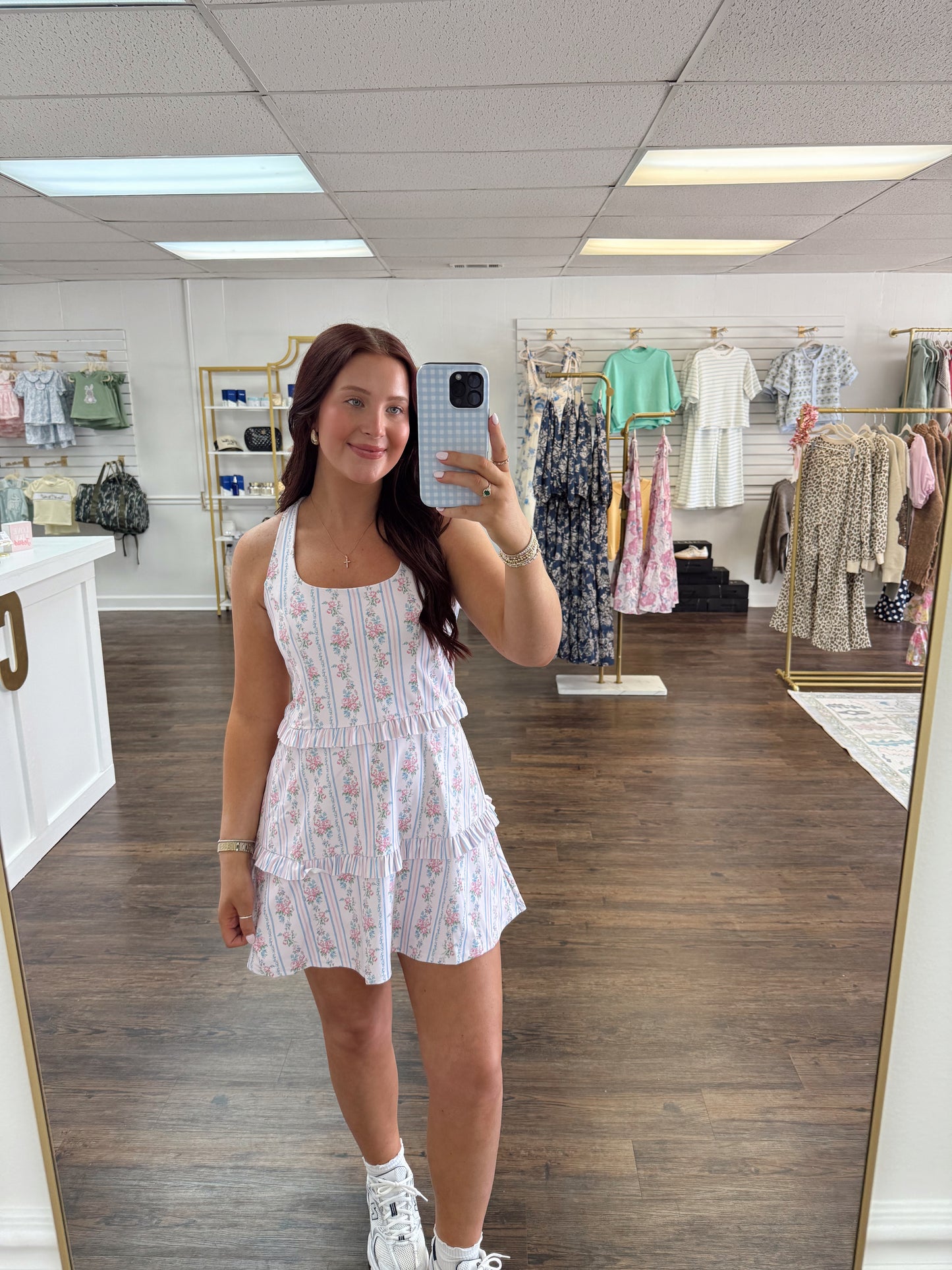 Floral Stripe Active Dress