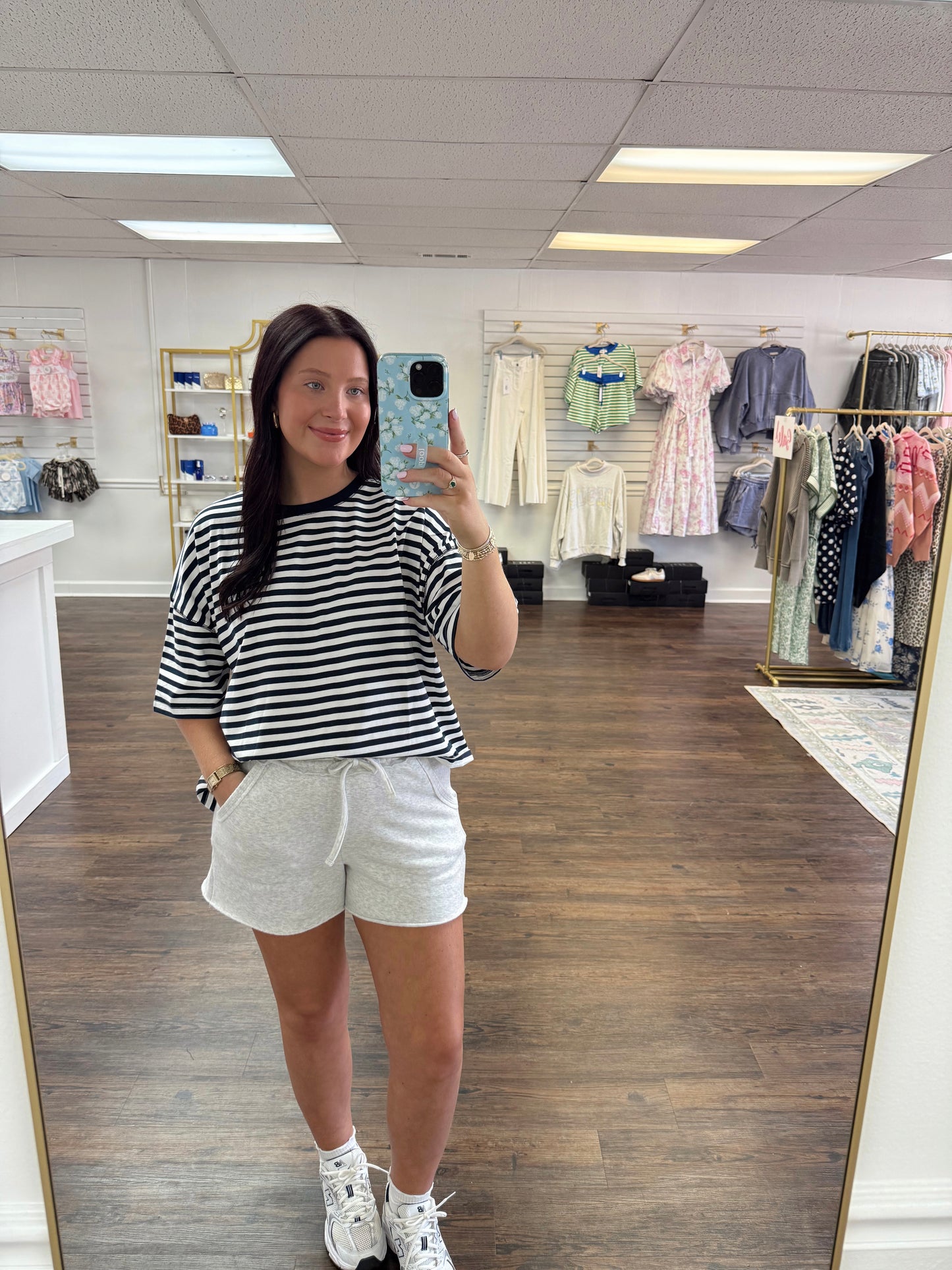 Navy Striped Tee