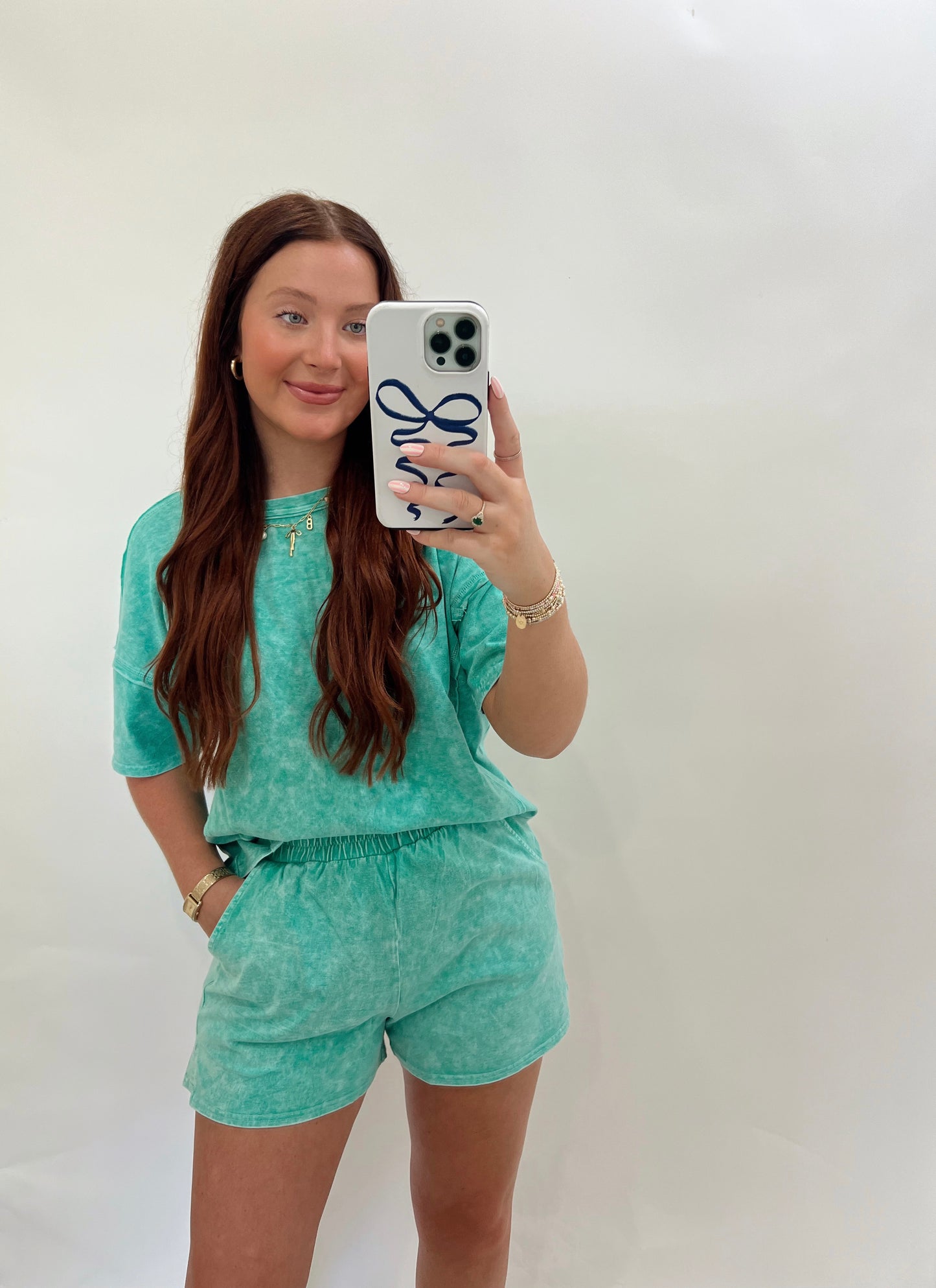 Acid Washed Set | Kelly Green