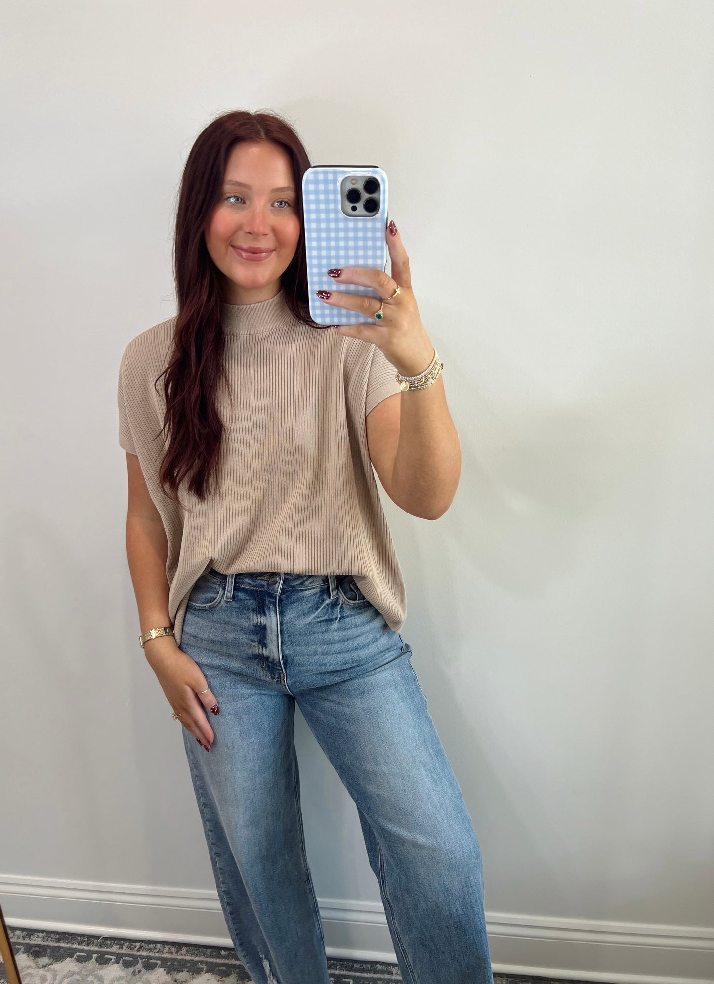 Knit Ribbed Sweater | Mocha