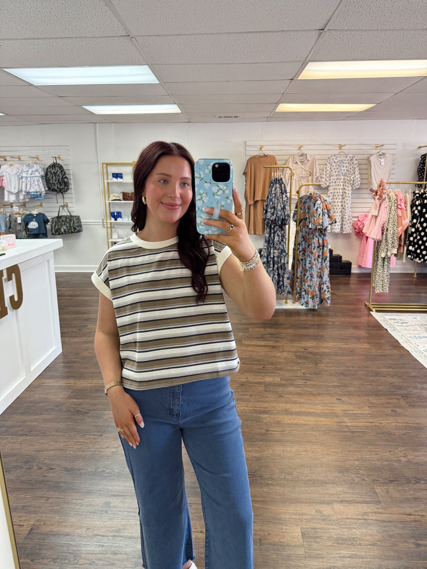 Striped Sleeveless Top