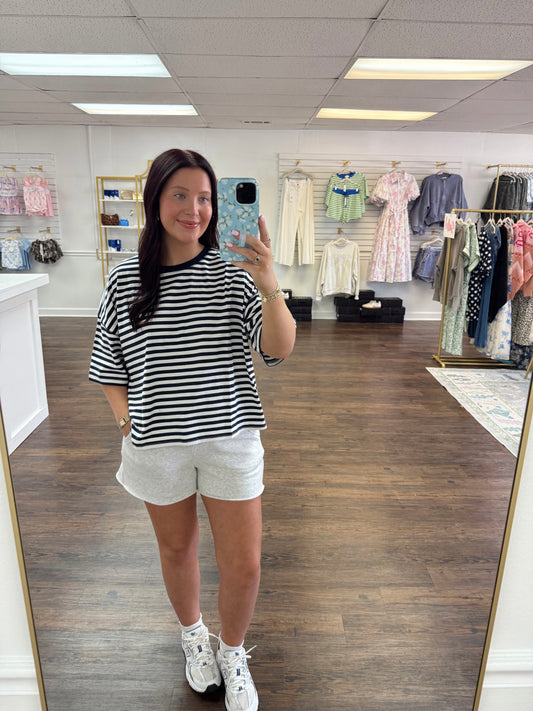 Navy Striped Tee