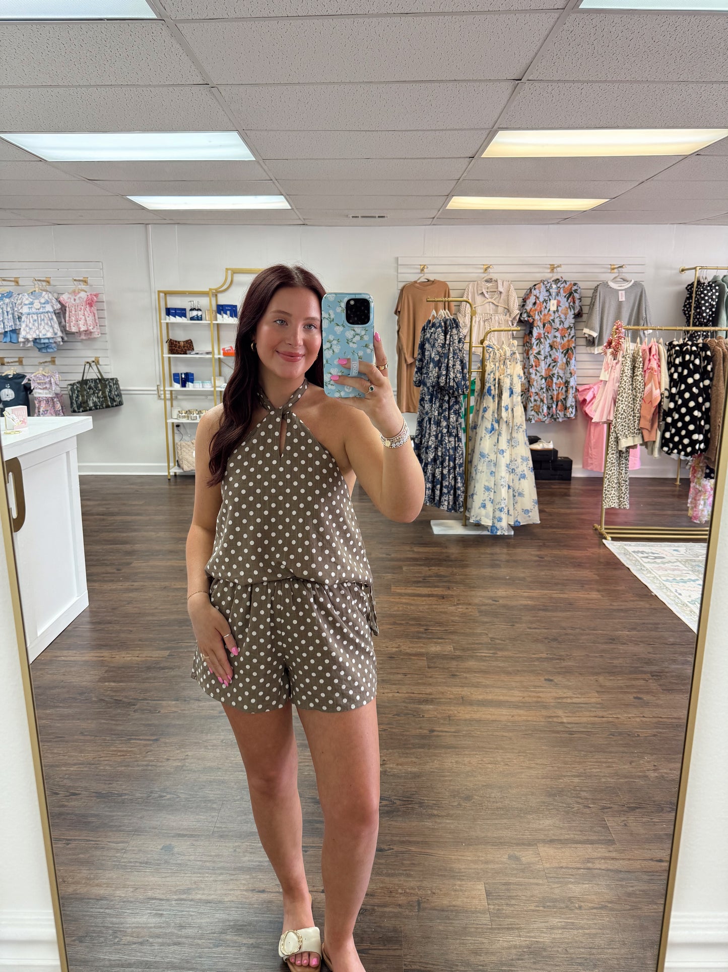 Polka Dot Halter Set