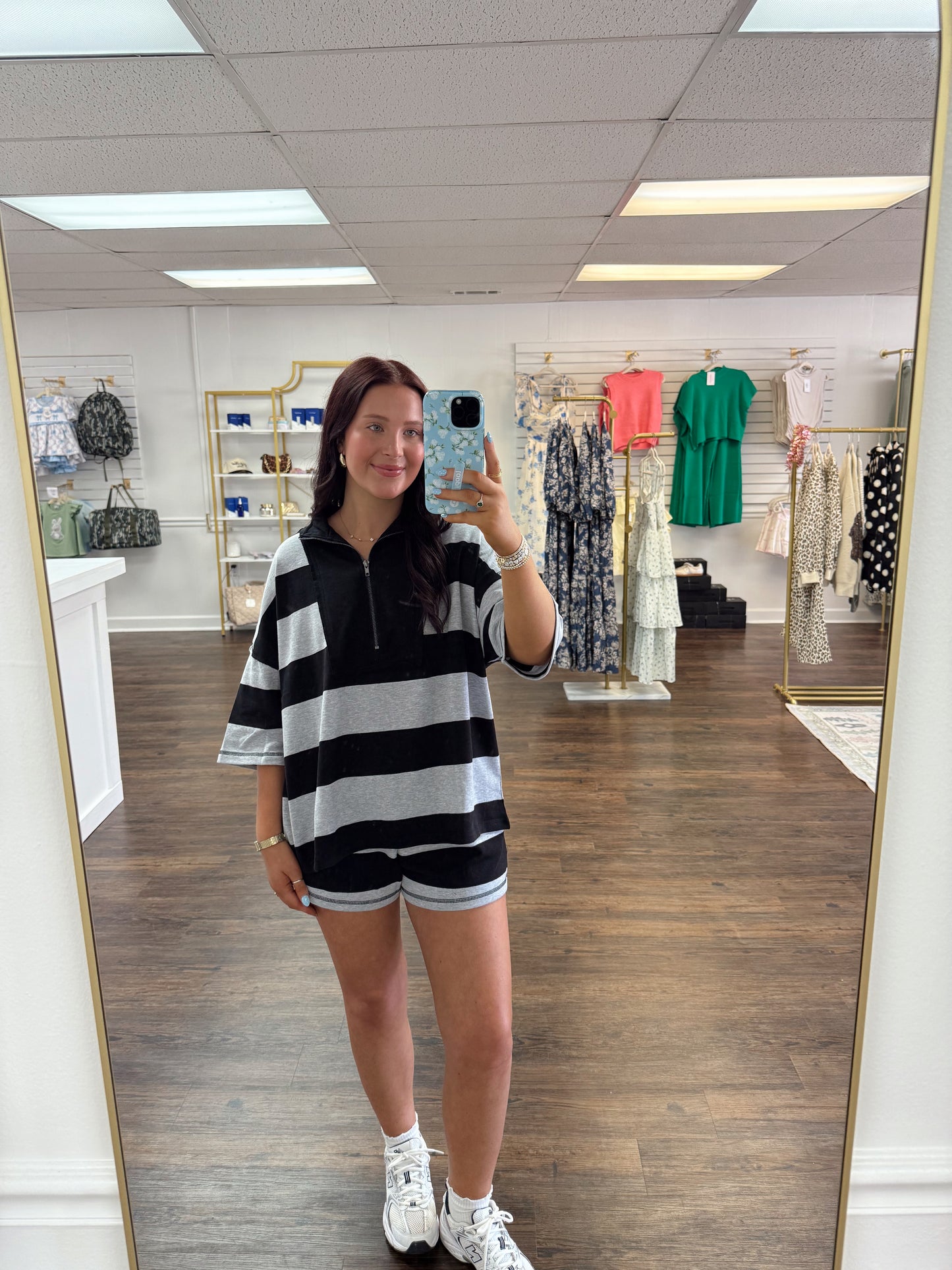 Black Half Zip Set