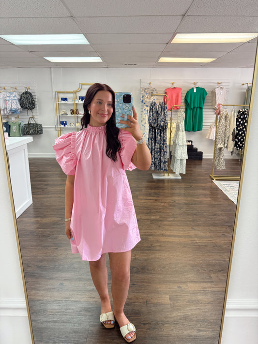 Pink Ruffle Dress