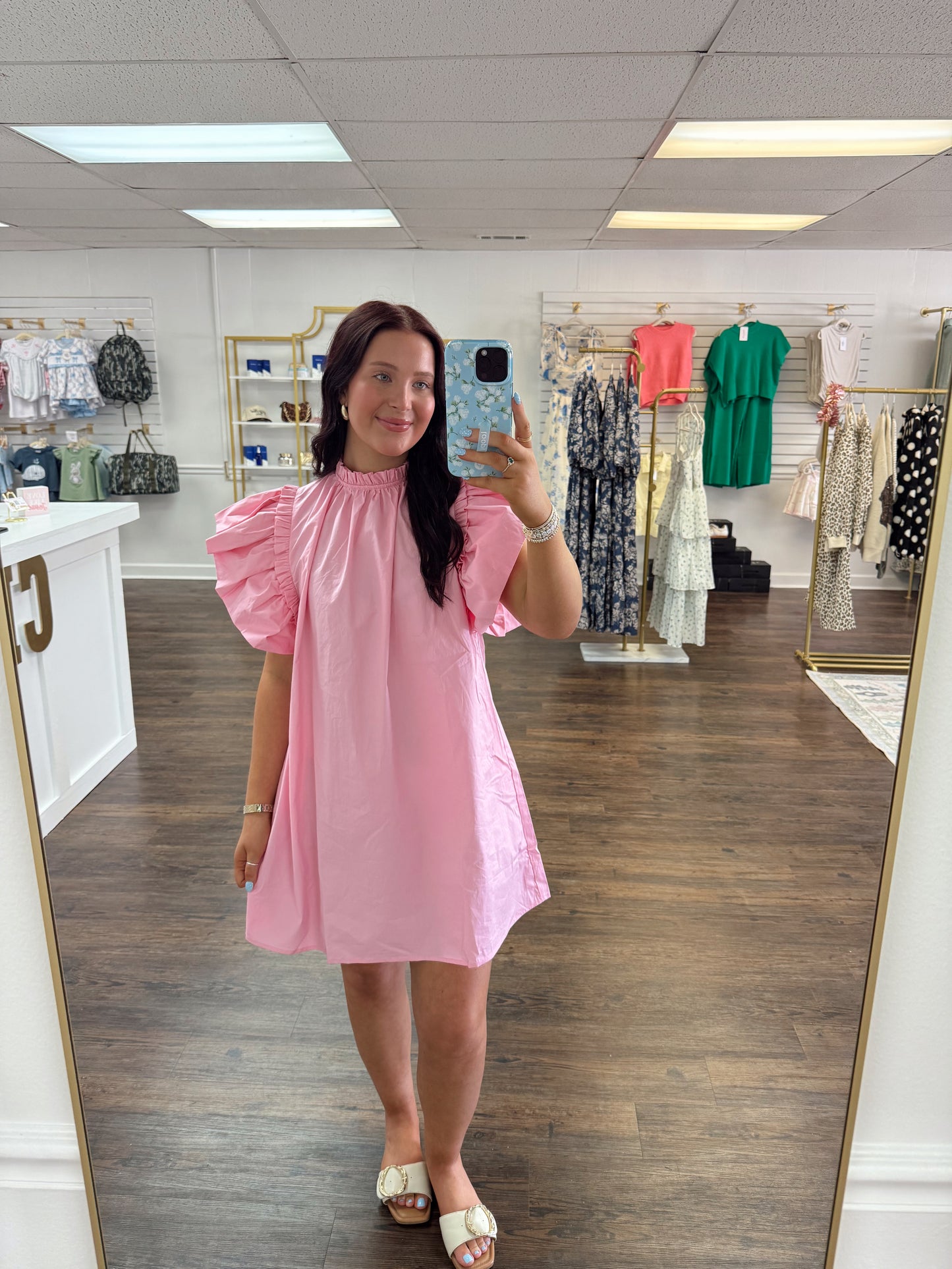 Pink Ruffle Dress