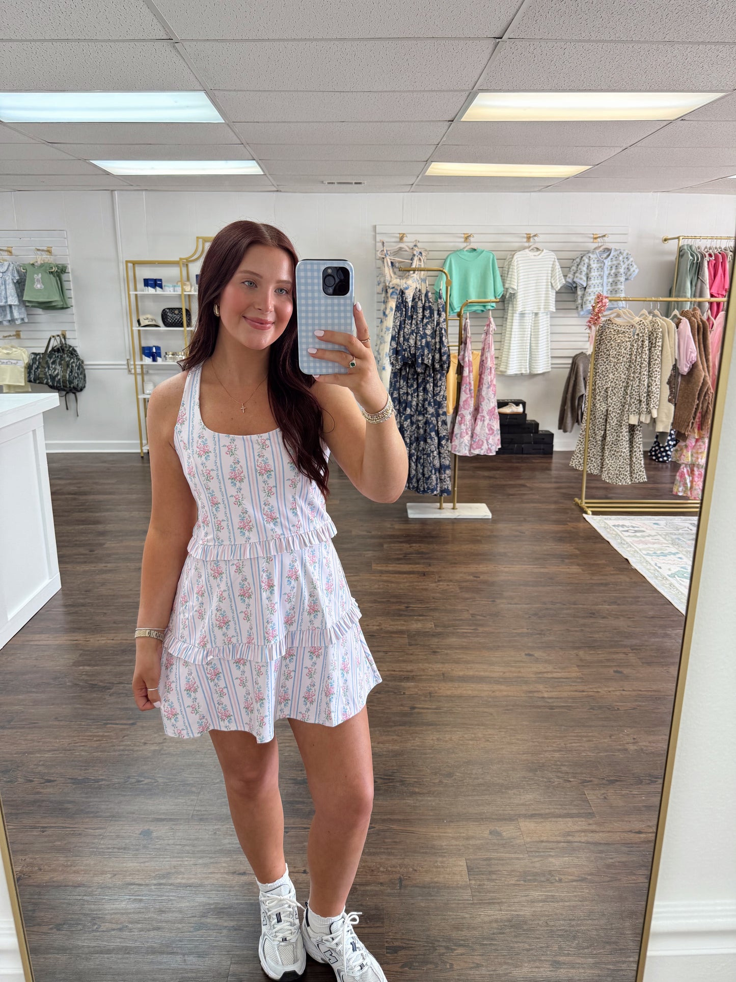 Floral Stripe Active Dress