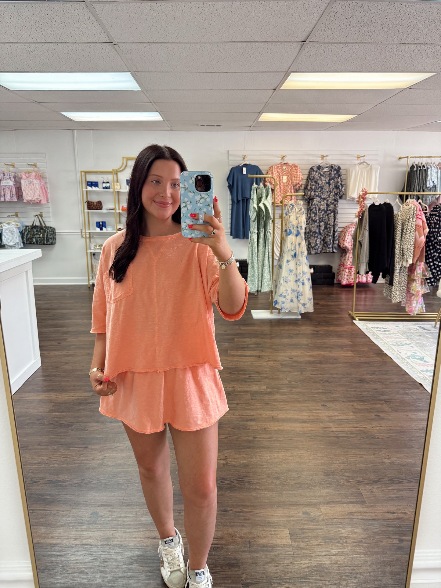 Orange Skort Set