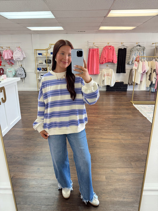 Striped Oversized Top