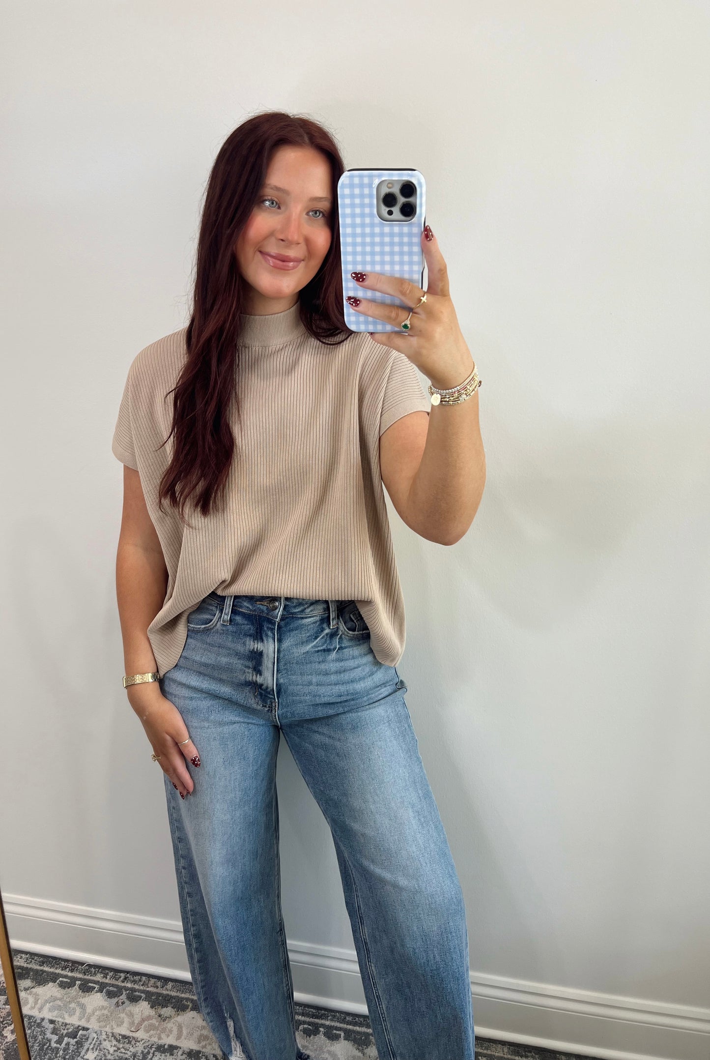 Knit Ribbed Sweater | Mocha