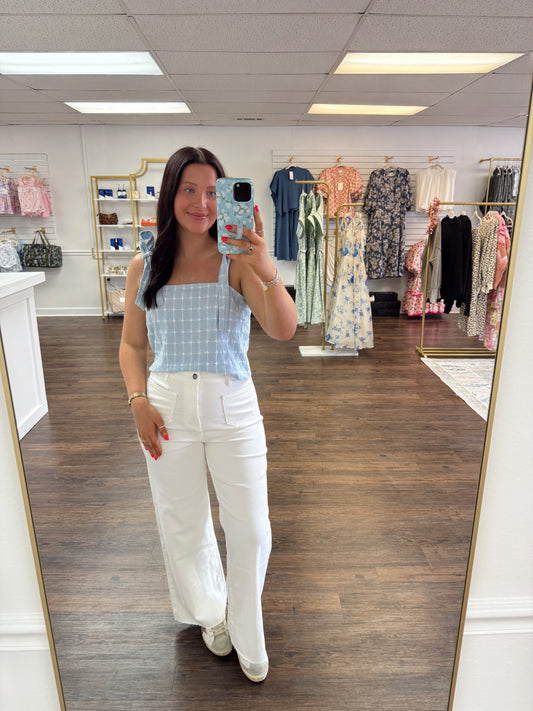 White Wide Leg Jeans