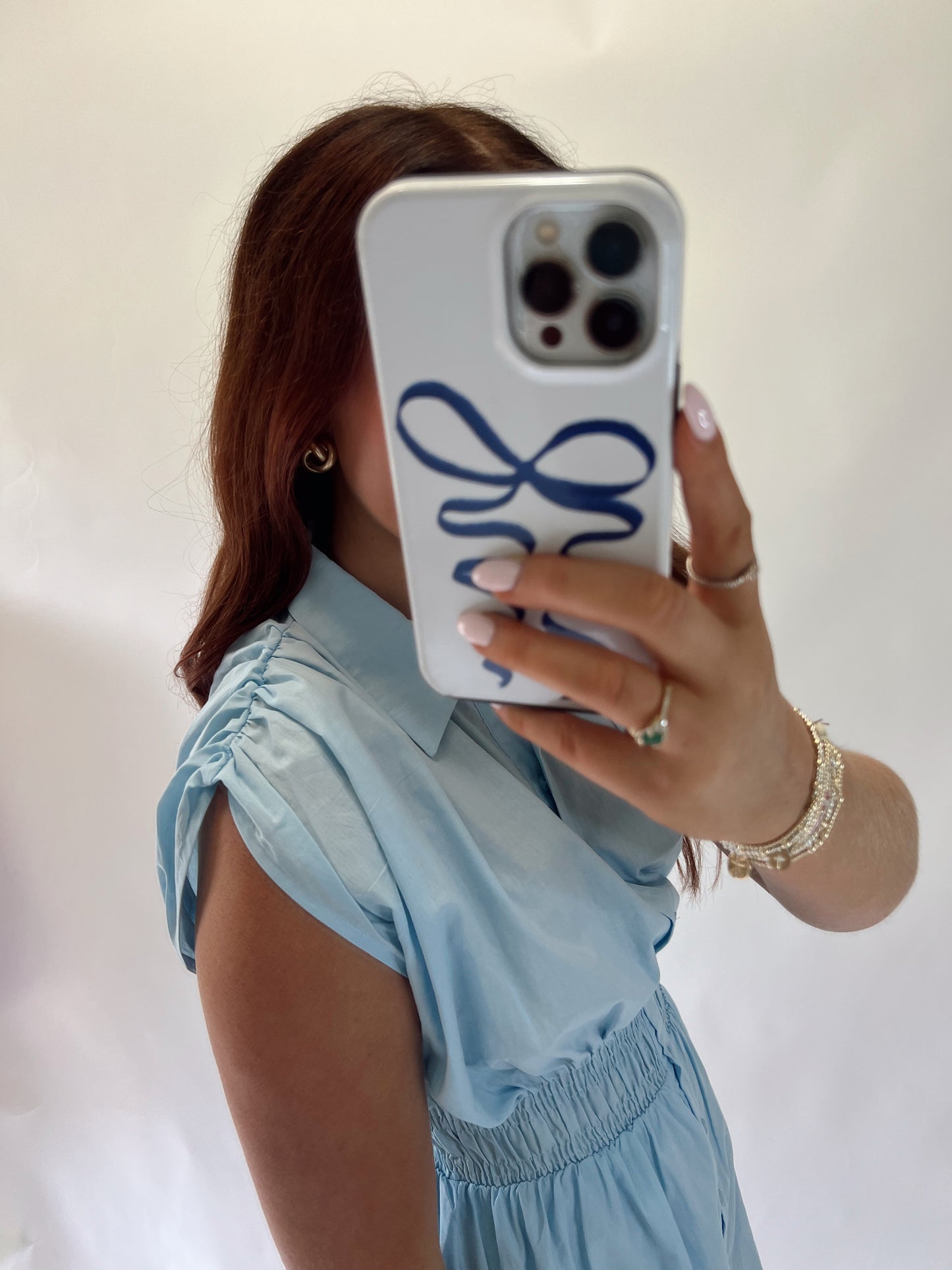 Sky Blue Collared Dress