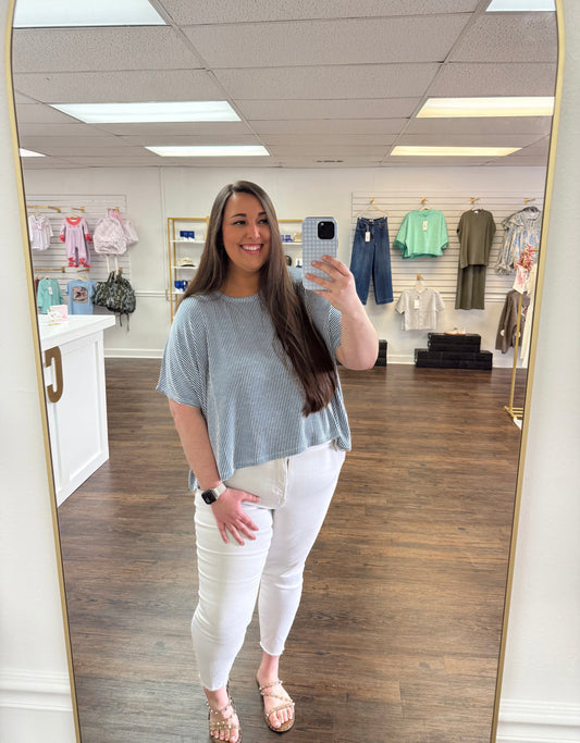 The Marley Top | Teal | PLUS