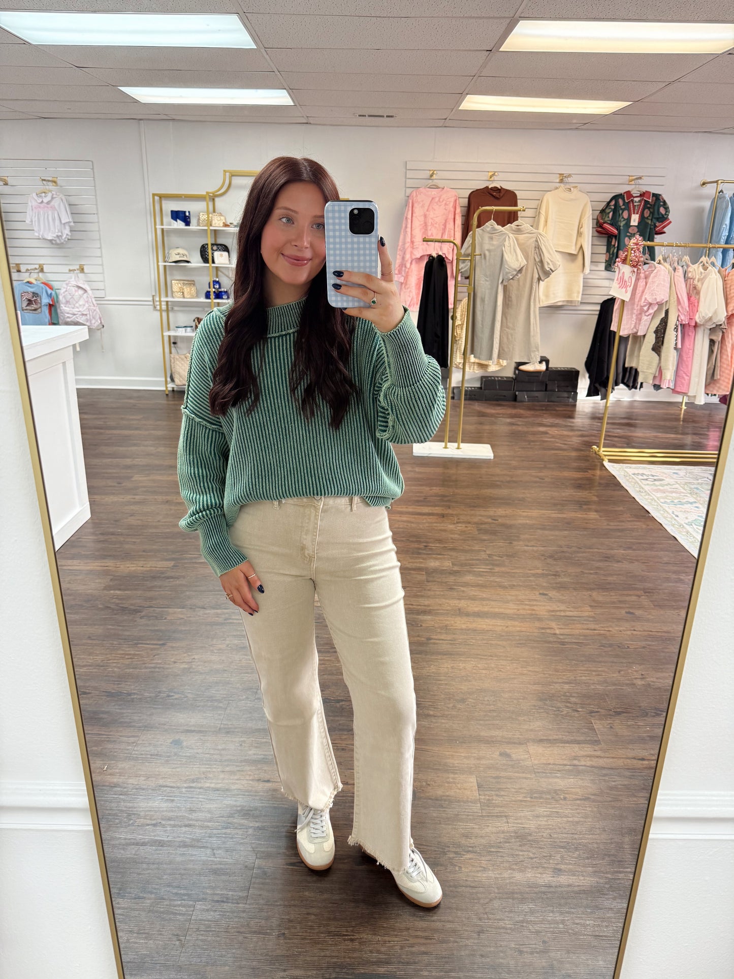 Oversized Ribbed Sweater | Green