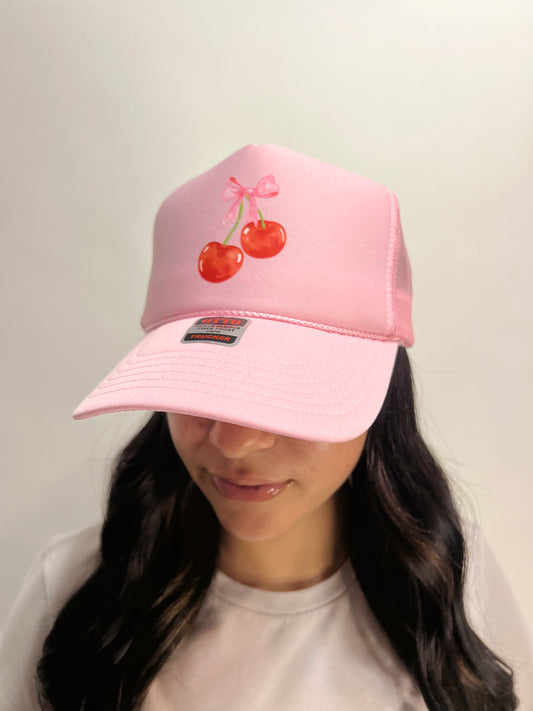 Cherry Trucker Hat