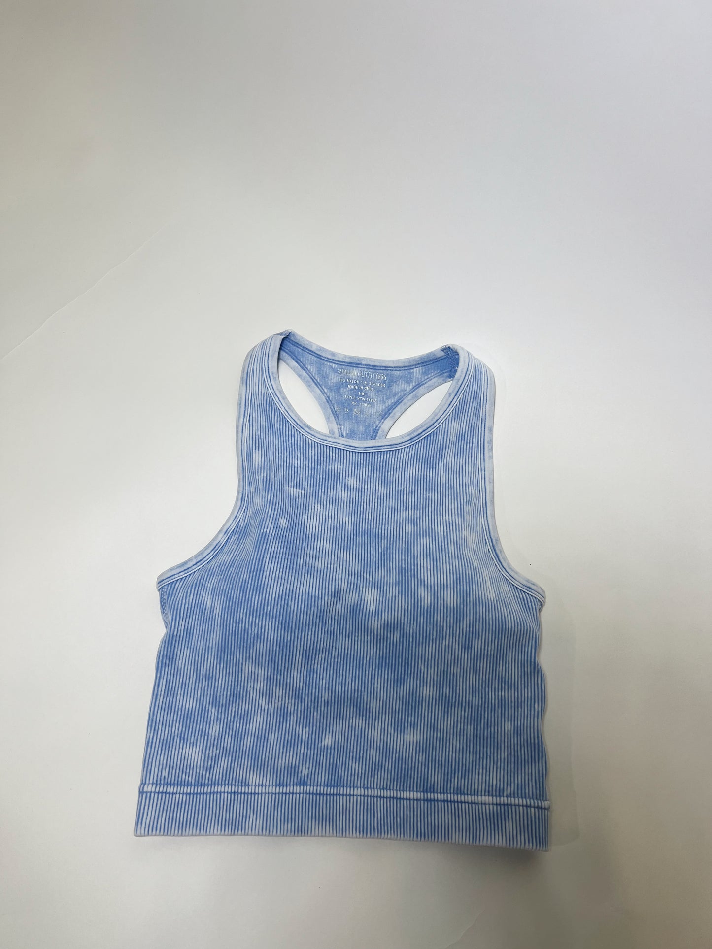 The Ribbed Tank (Padded) | MAUVE & SPRING BLUE