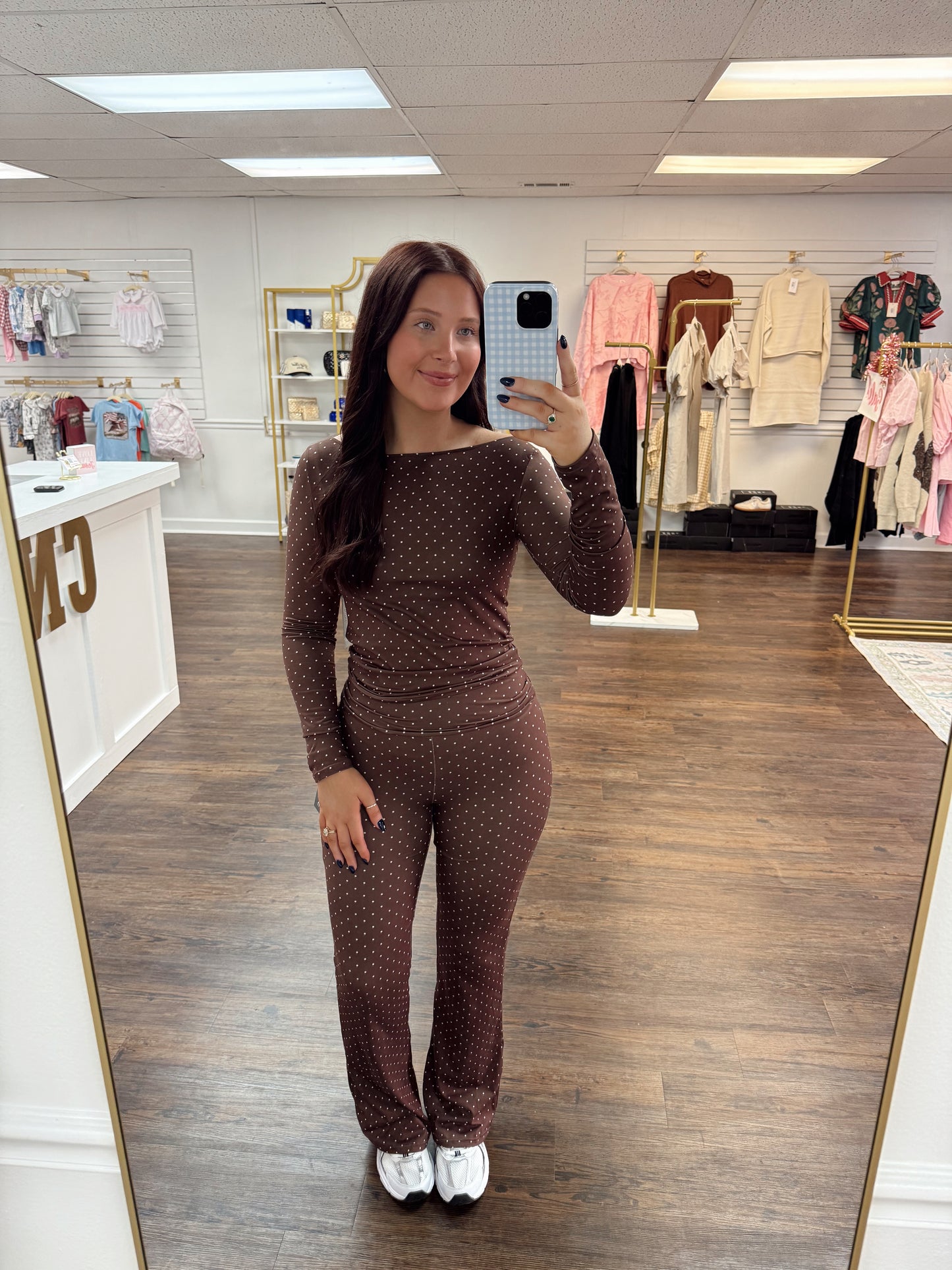 Polka Dot Set | Brown