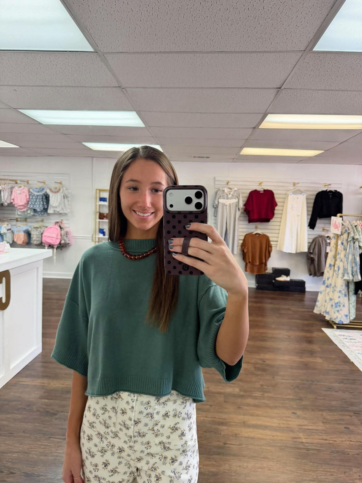 Ash Jade Soft Knit Top